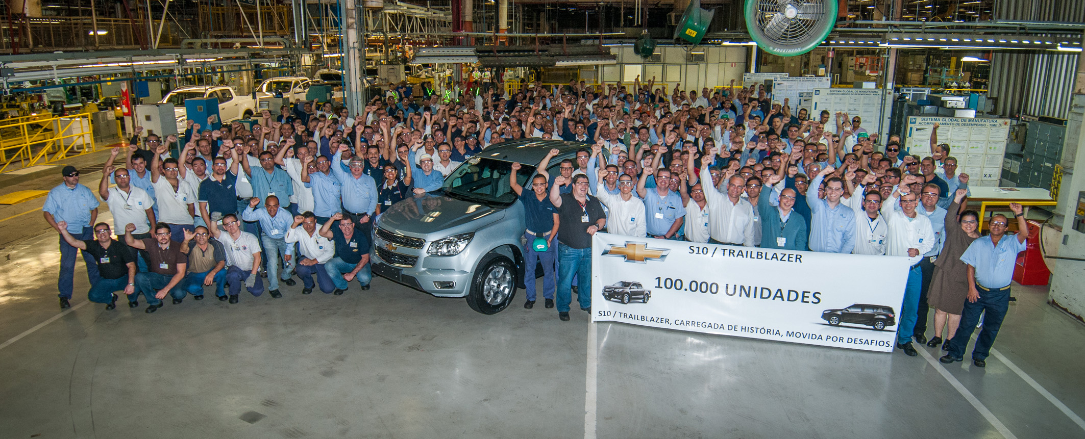 Chevrolet S10 chega a 100 mil unidades produzidas
