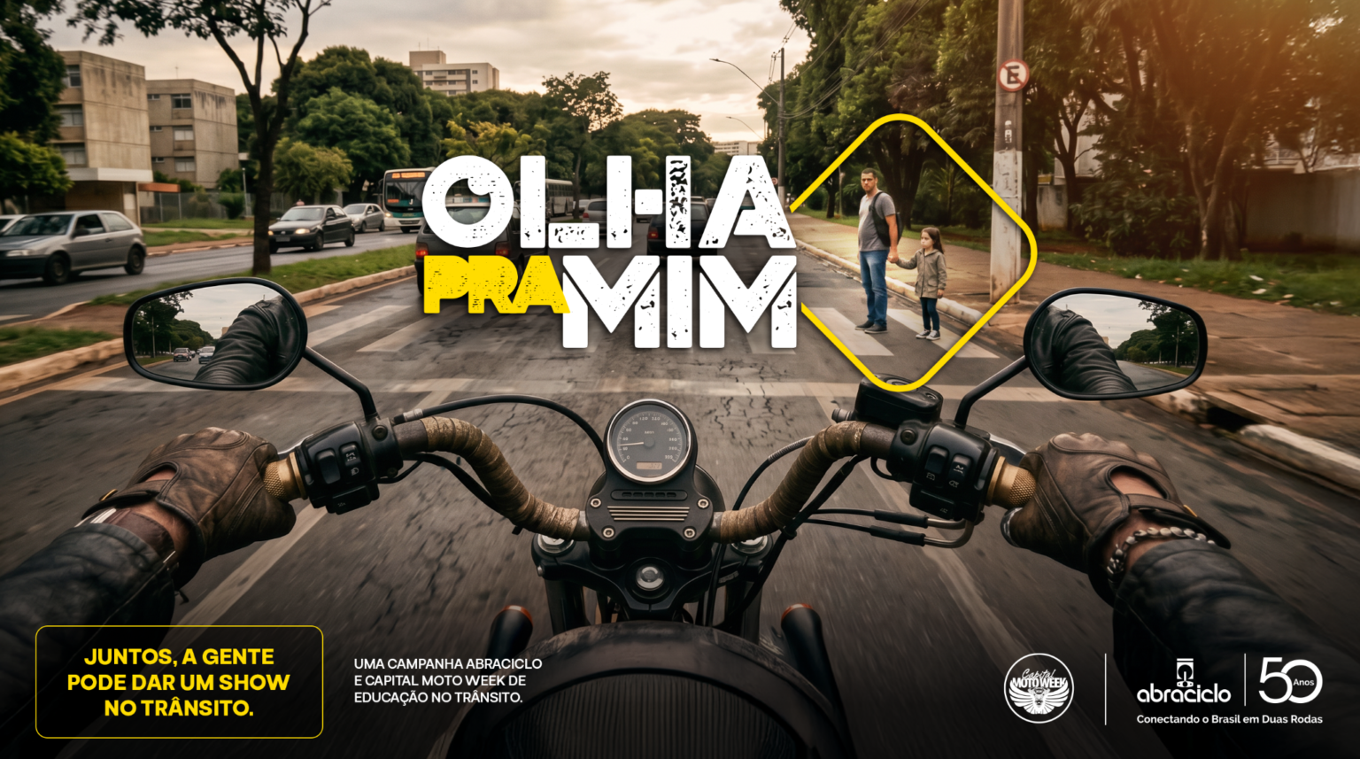 Capital Moto Week e Abraciclo levam campanha de segurança viária para dentro e fora da Cidade da Moto